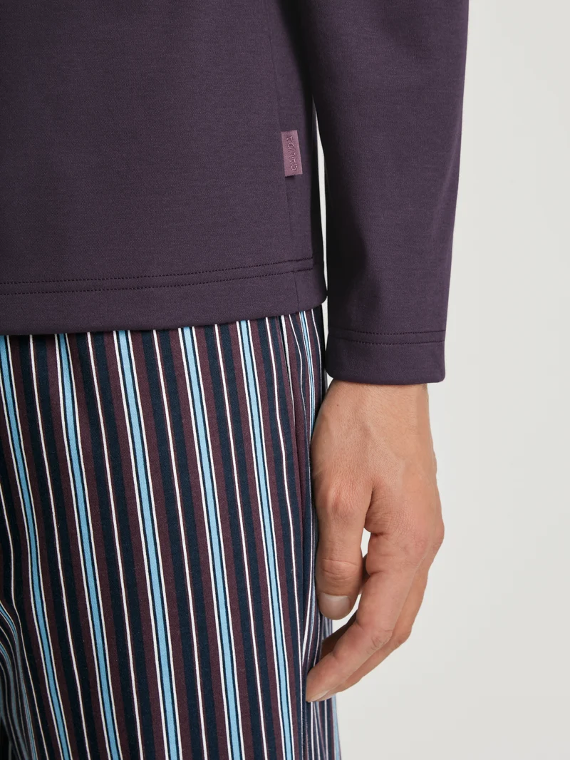 HERREN Pyjama, plum