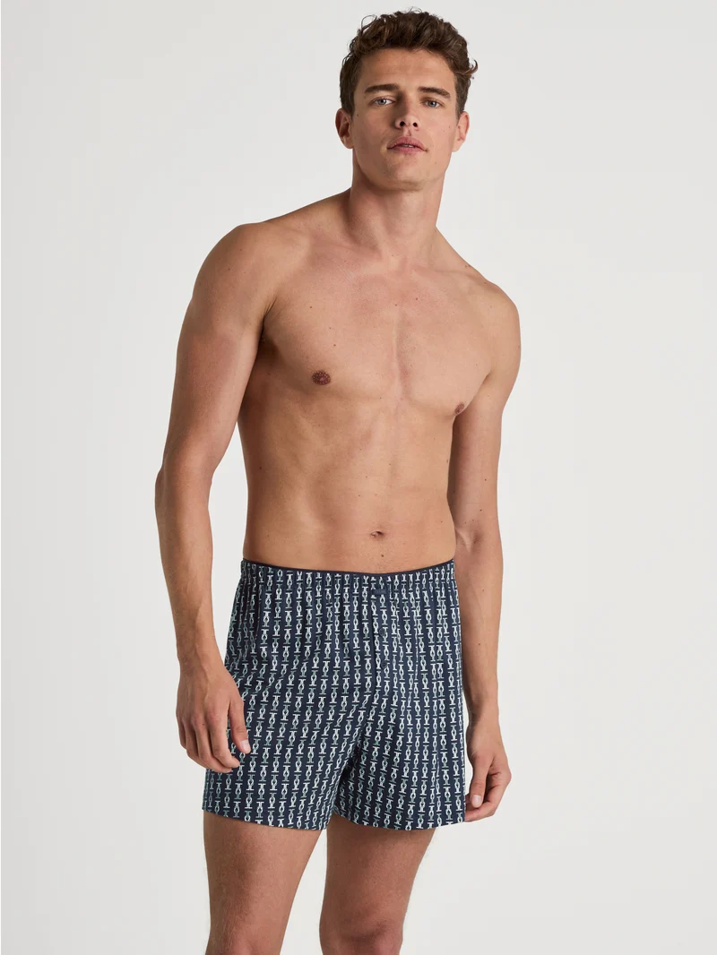 HERREN Boxer Short, blue lily