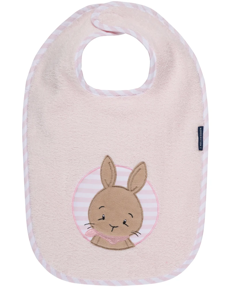 Kinderlätzchen,Luxus Baumwolle, HASE, rosa