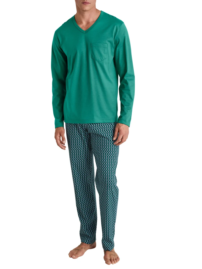 HERREN Pyjama, pond green