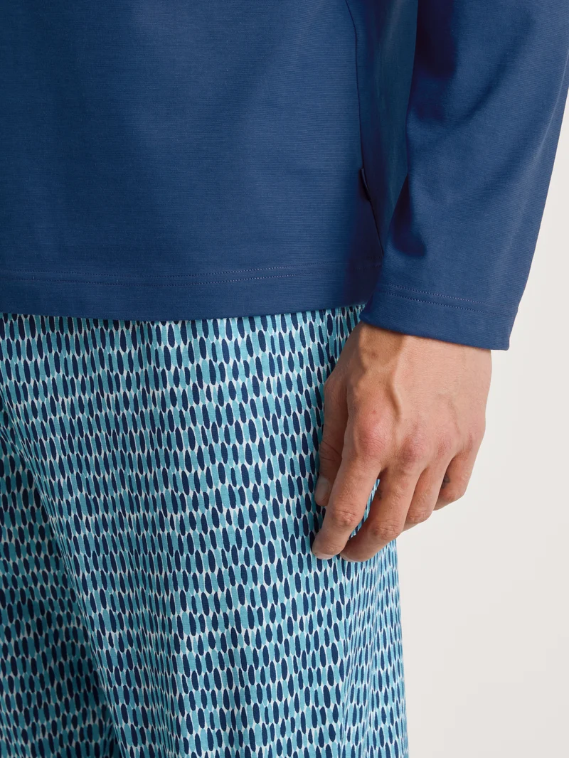 HERREN Pyjama, pottery blue