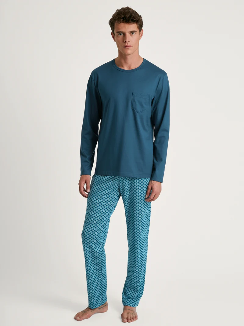 HERREN Pyjama, legion blue