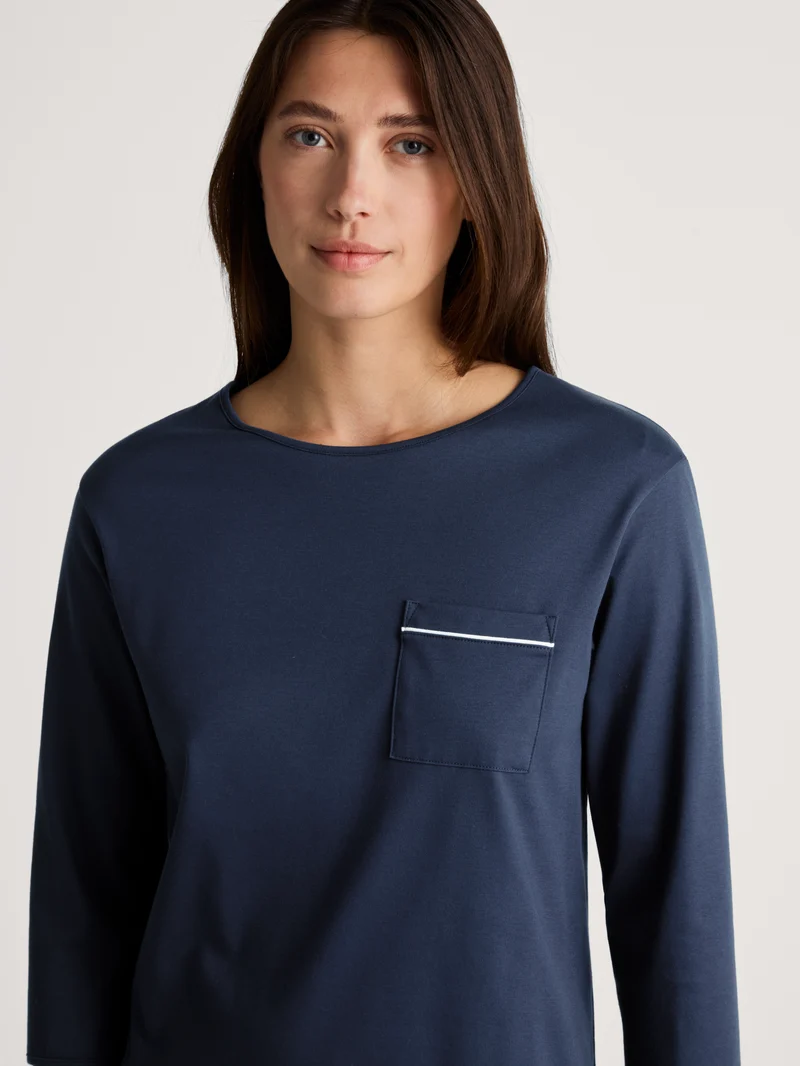 DAMEN Pyjama 3/4, peacoat blue