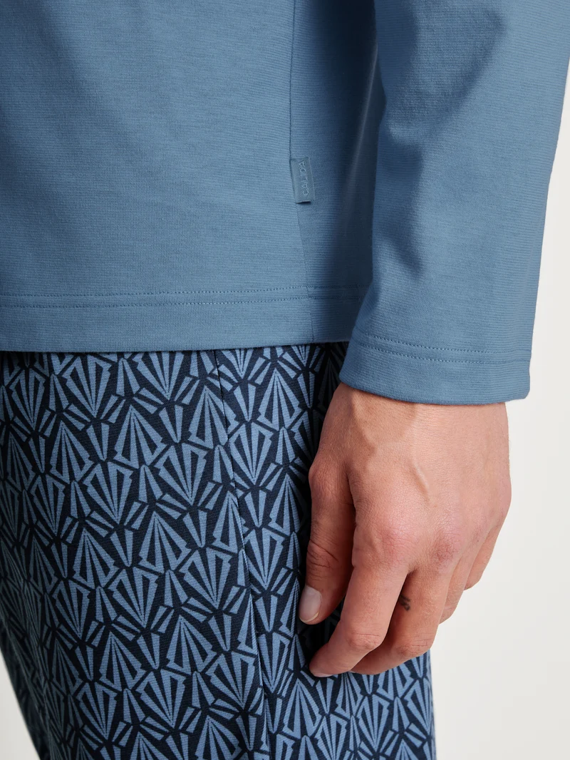 HERREN Pyjama, coronet blue