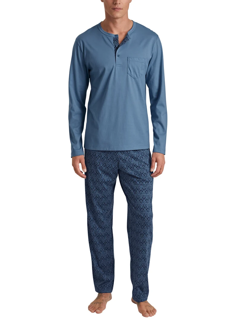 HERREN Pyjama, coronet blue