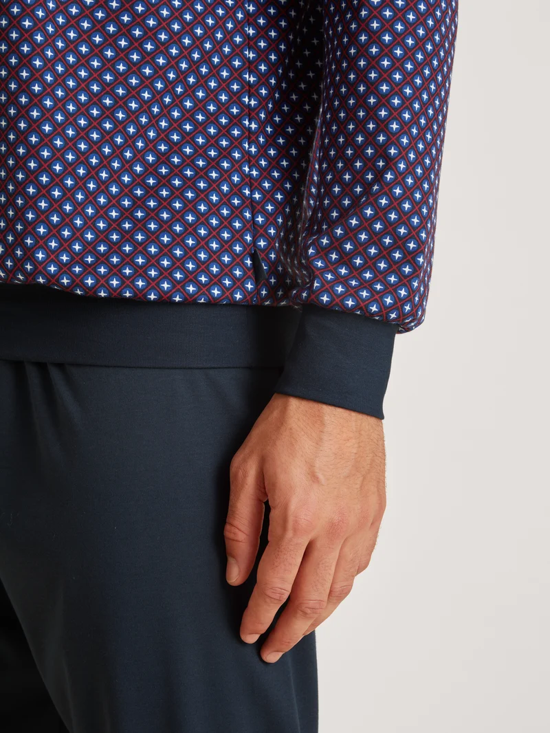 HERREN Pyjama mit Bündchen
