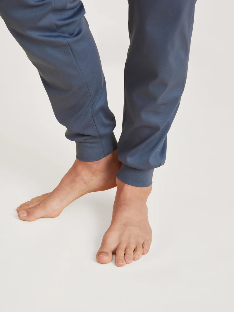 HERREN Pyjama mit Bündchen, vintage indigo