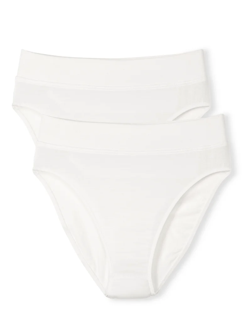 Slip im Doppelpack, high waist