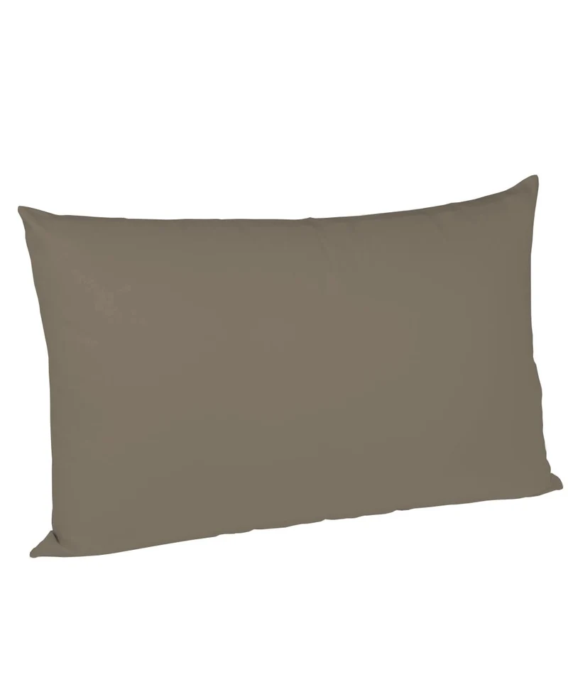 S-009100 | colours | fleuresse | Seidig glänzende Kissenbezüge aus Mako Satin Grau | 9042 TAUPE | 100% Baumwolle | 4043202428032