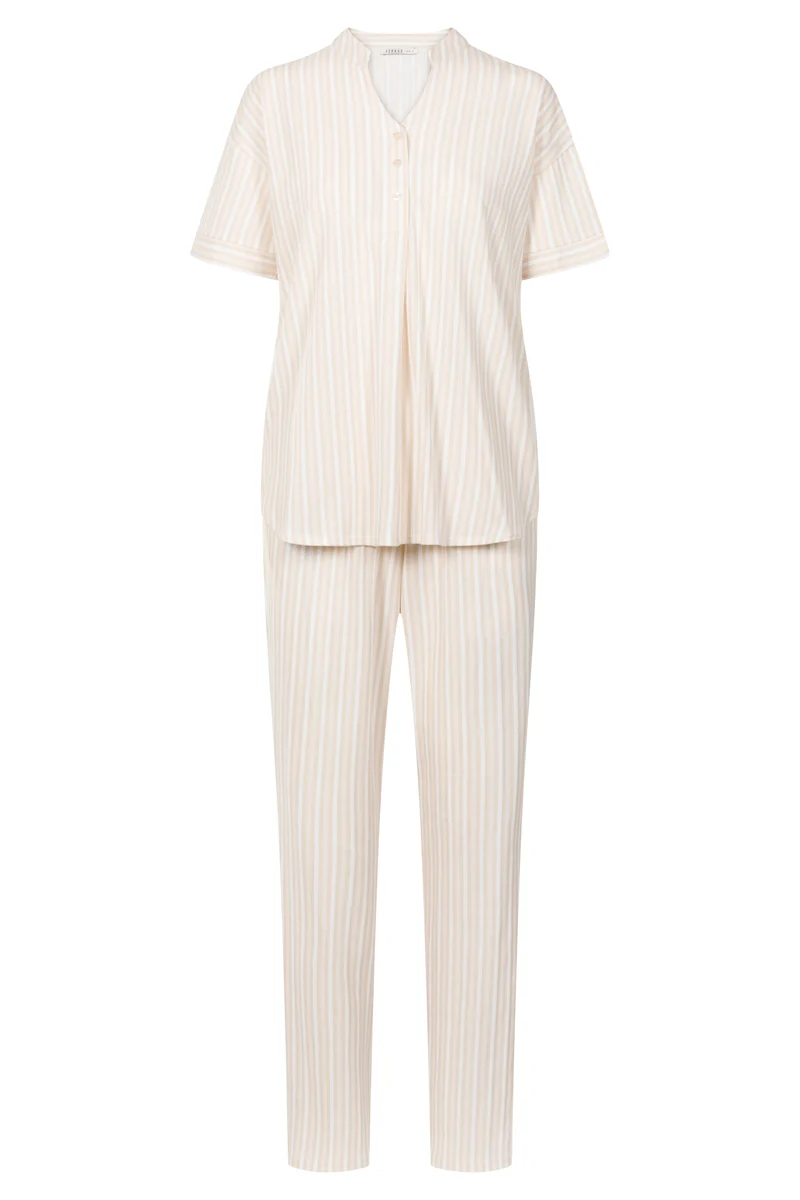Py, 1/2 sleeve, pants 1/1, round ne, Stripe