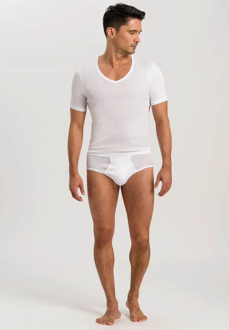 Cotton Pure SSLV Shirt V-Neck